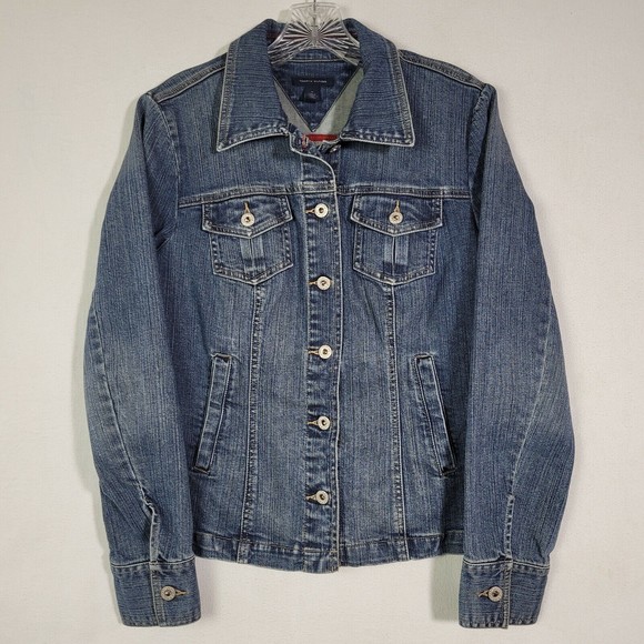 Tommy Hilfiger Denim Jacket Size M Women’s Feminine Cut 2010 Style 496546 - Picture 1 of 8